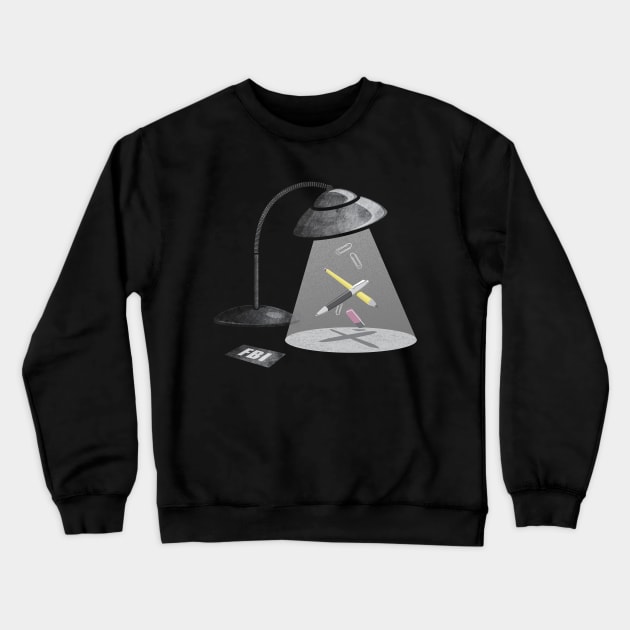 Desktop Abduction Crewneck Sweatshirt by Zugor